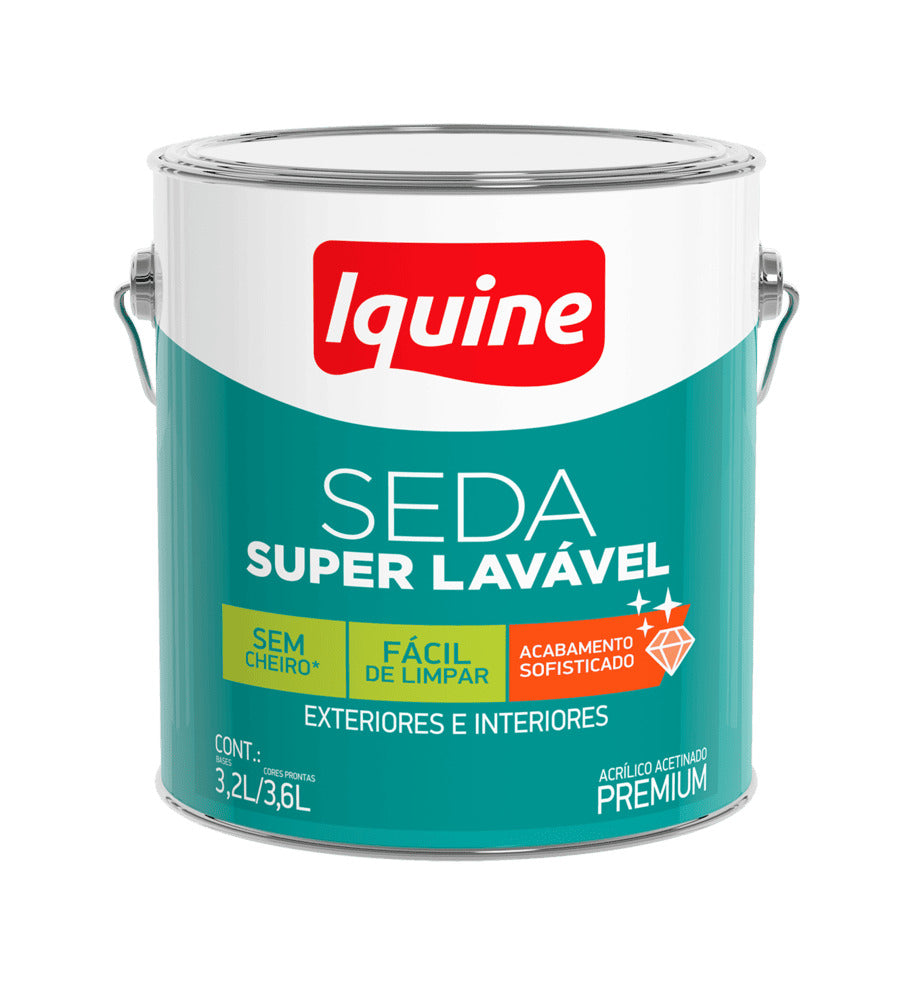 Acr. Acetinado Premium 3,6L Branco - Seda Superlavavel
