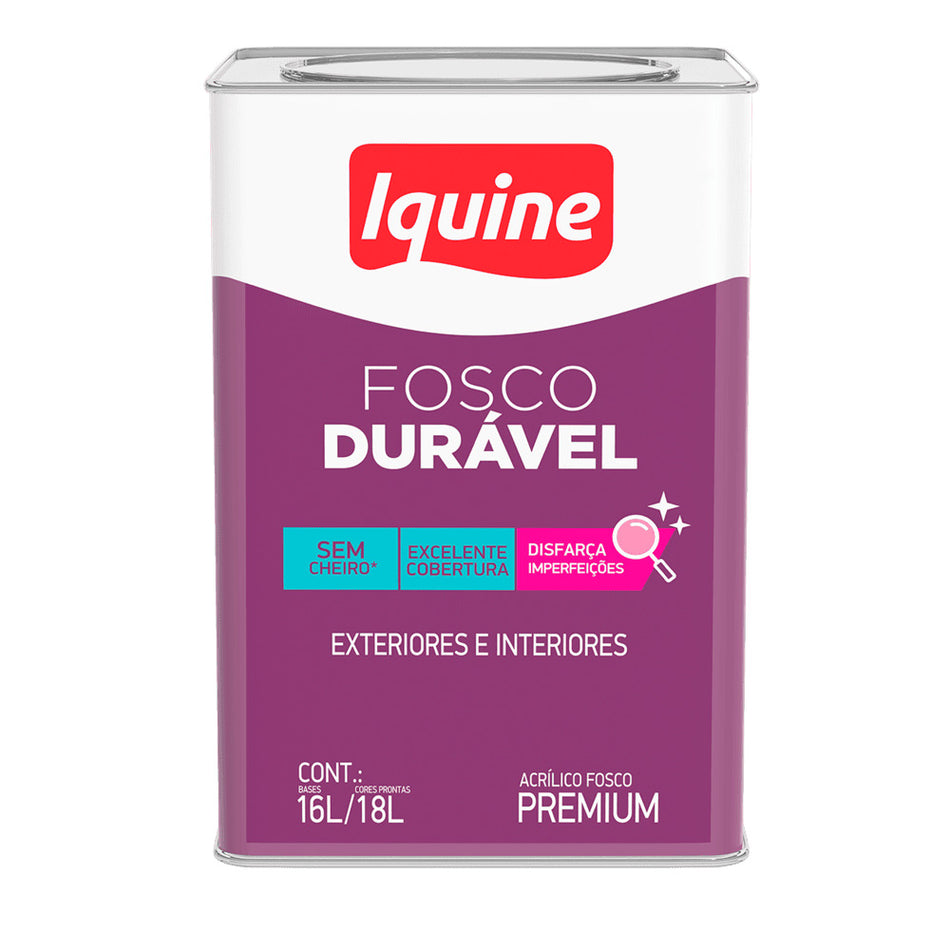 Acr. Fc. Premium 18L Branco - Fosco Duravel