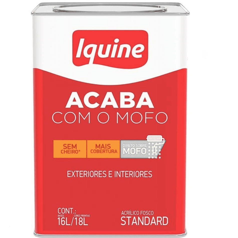 Tinta Acrílica Fosca 15L Branco - Acaba Com O Mofo