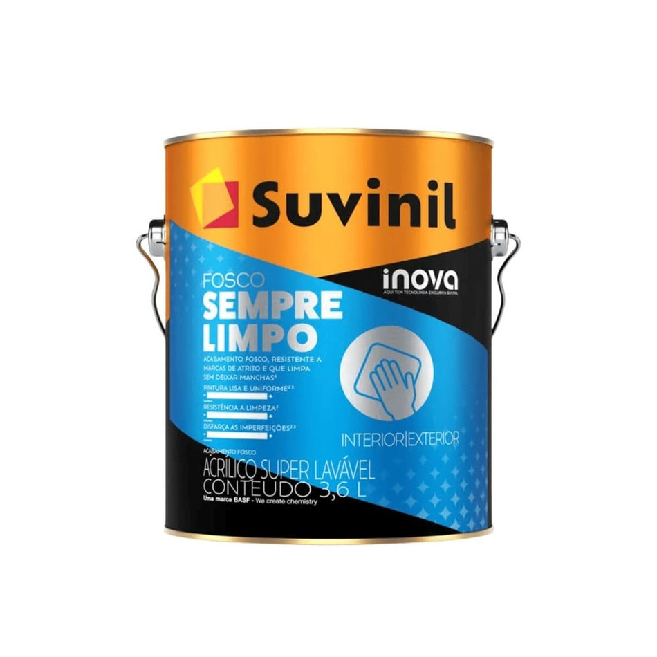Tinta Acrílica Superlavável 3,6L Branco - Sempre Limpo Inova
