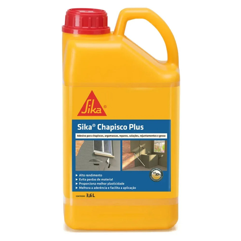 ADESIVO P/ARGAMASSA E CHAPISCOS 3,6L - SIKA CHAPISCO PLUS