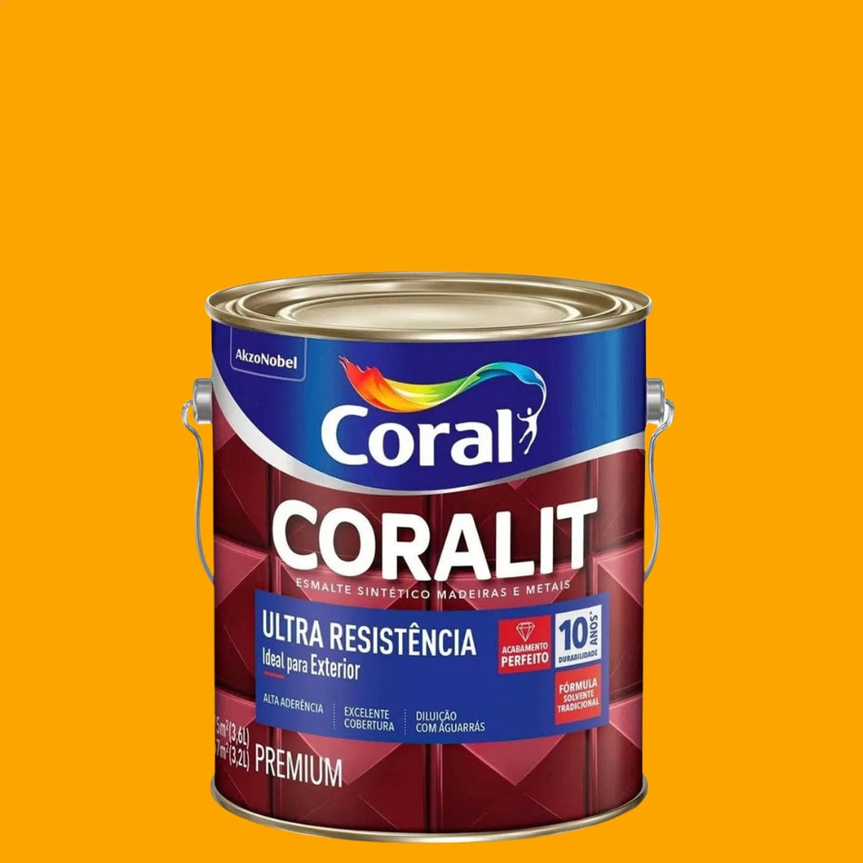 Esmalte Premium Brilhante Coralit Ultra Resistência 3,6L