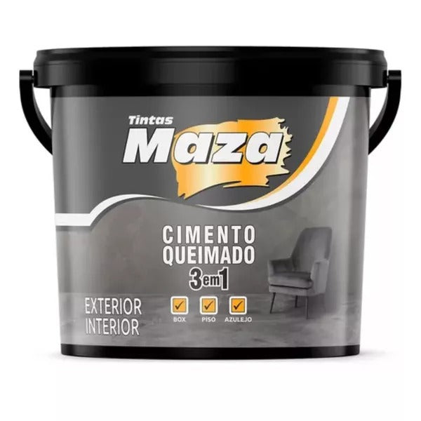 Cimento Queimado Maza Para Piso 3 em 1 de 23Kg Original