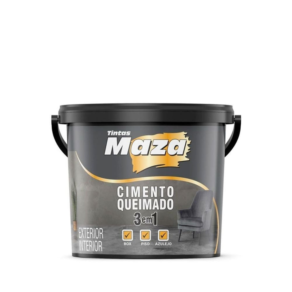 CIMENTO QUEIMADO P/PISO 5,6KG ORIGINAL - 3em1