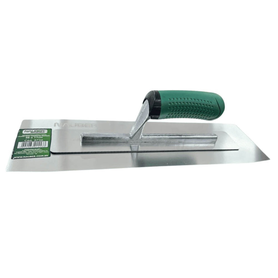 DESEMPENADEIRA ACO INOX 11x36CM BORDAS ANGULADAS SUPER FLEX - 3736