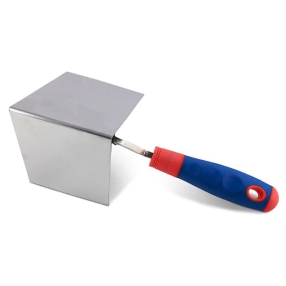 DESEMPENADEIRA ACO INOX 12x10CM - P/CANTO GESSO