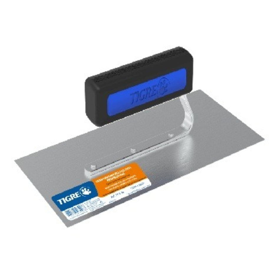 Desempenadeira Aco Inox 12X35Cm - 2150/35 - Cabo Aberto