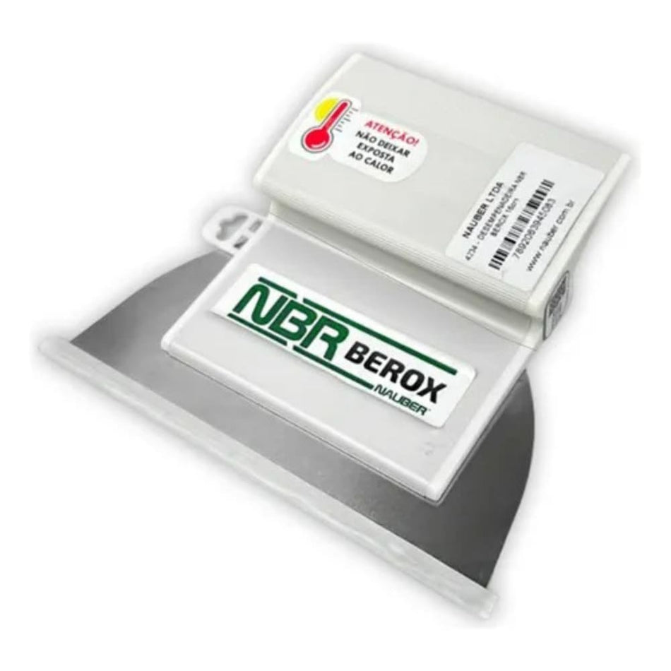 DESEMPENADEIRA AÇO INOX P/MASSA CORRIDA - 16CM - NBR BEROX - 4234