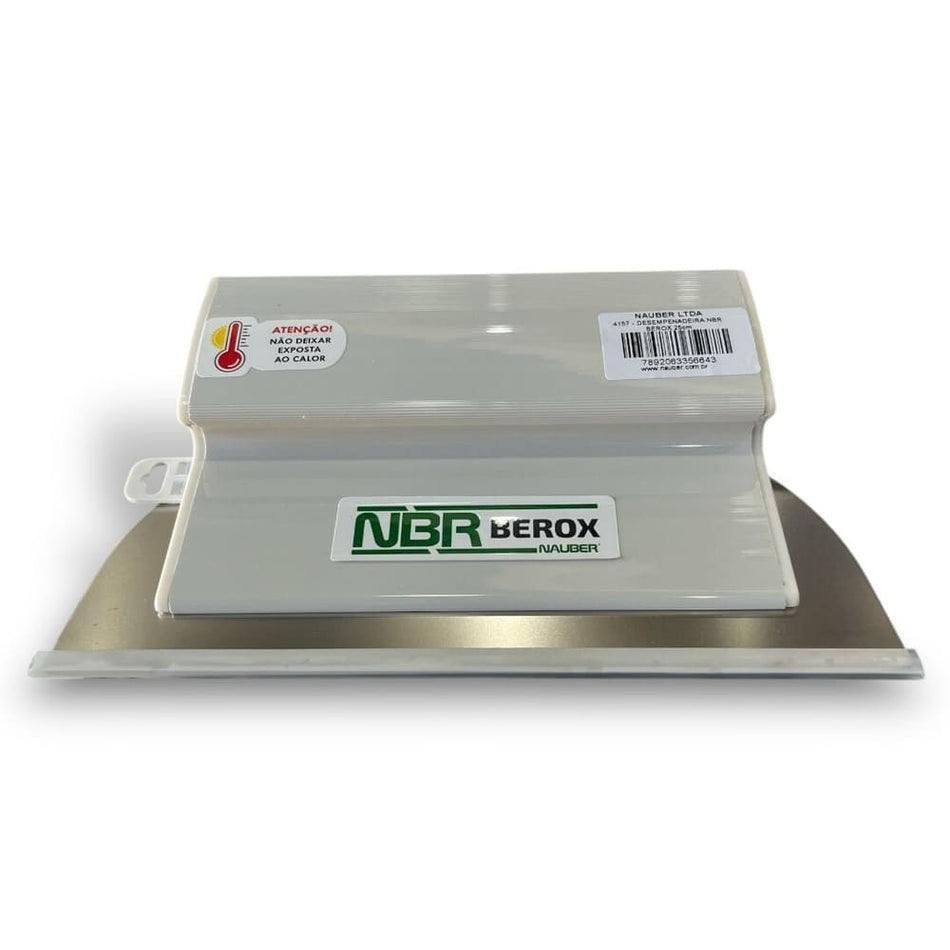 DESEMPENADEIRA ACO INOX P/MASSA CORRIDA - 25CM - NBR BEROX - 4157