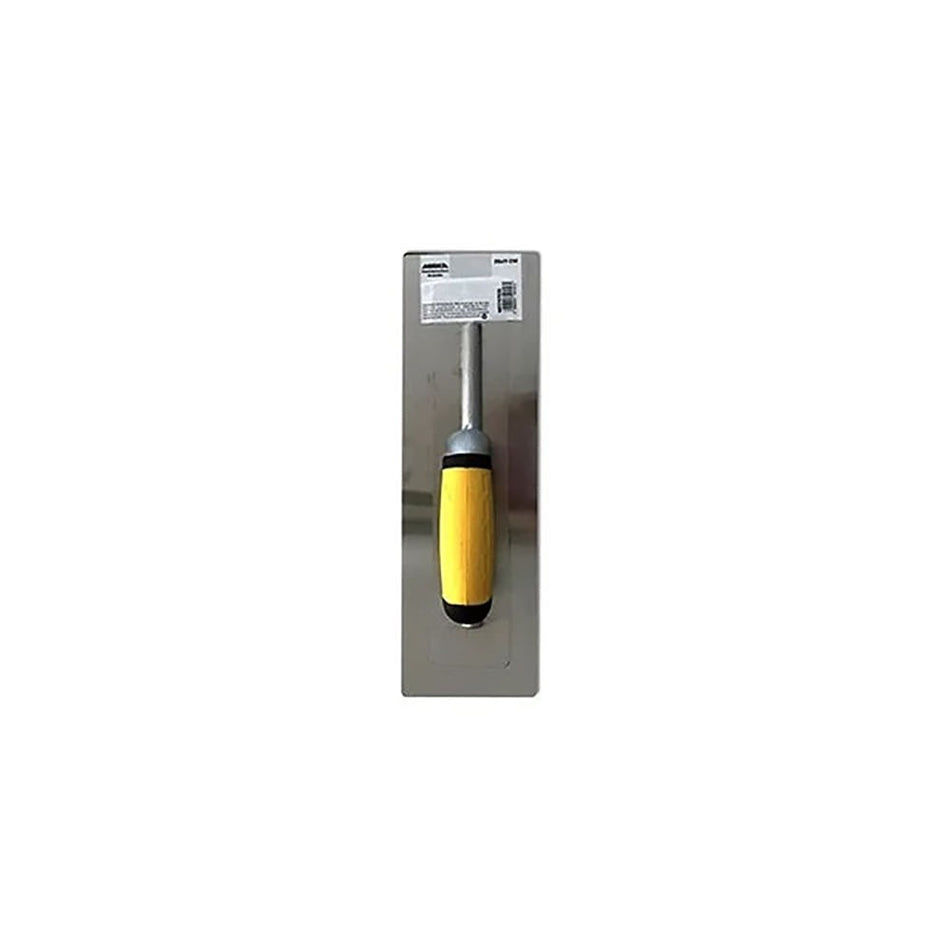 DESEMPENADEIRA ACO INOX P/MASSA CORRIDA - 35X11CM - DE PUNHO
