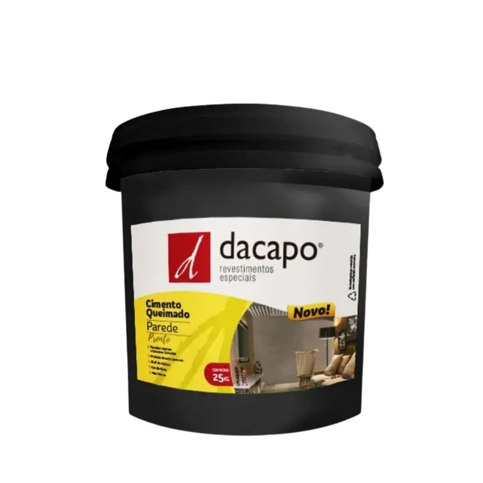 Efeito Cimento Queimado 25Kg Branco P/Area Interna Parede