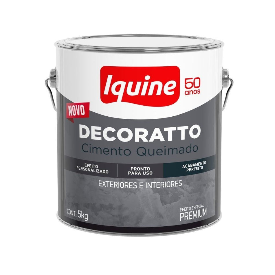 Efeito Cimento Queimado 5,0Kg Cinza Escuro - Decoratto