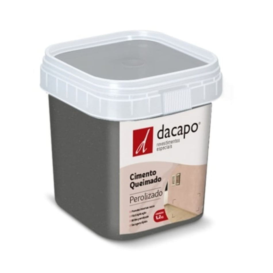 EFEITO CIMENTO QUEIMADO PEROLIZADO 1,2KG PRETO - INTERIOR