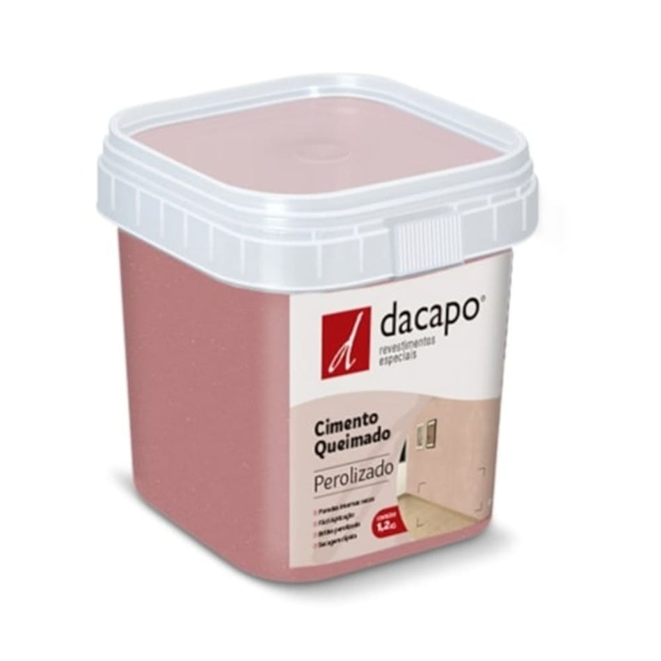 EFEITO CIMENTO QUEIMADO PEROLIZADO 1,2KG ROSA GOLD - INTERIOR