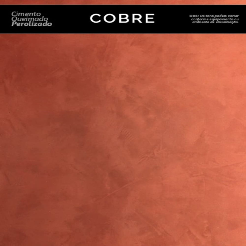 EFEITO CIMENTO QUEIMADO PEROLIZADO 1,2KG COBRE - INTERIOR
