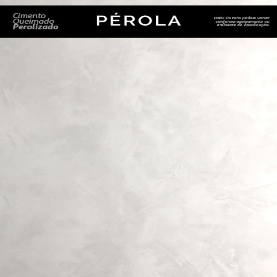 EFEITO CIMENTO QUEIMADO PEROLIZADO 1,2KG PEROLA - INTERIOR
