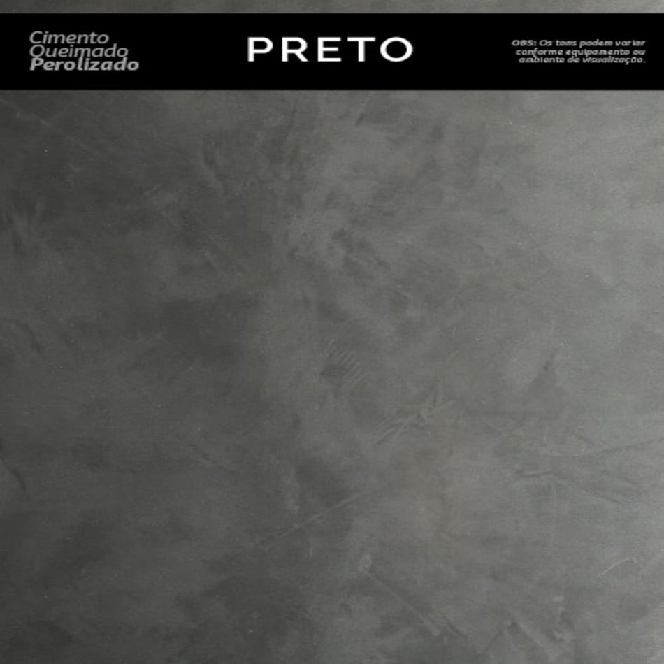 EFEITO CIMENTO QUEIMADO PEROLIZADO 1,2KG PRETO - INTERIOR