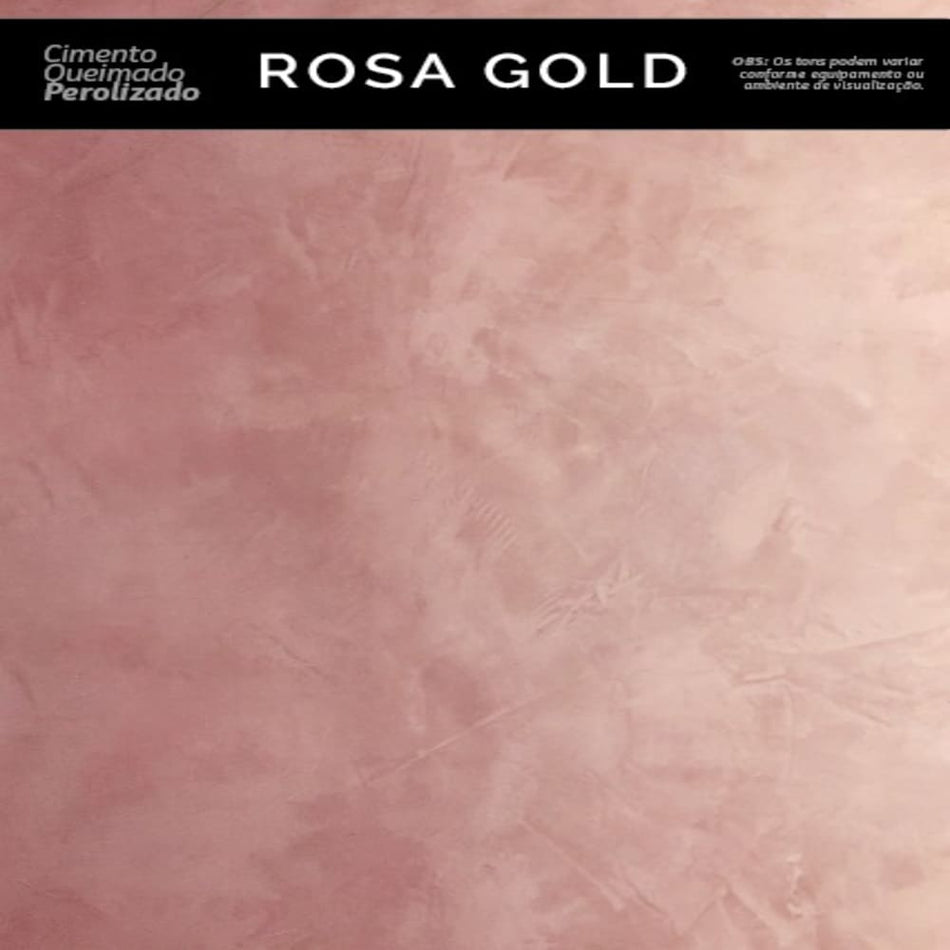 EFEITO CIMENTO QUEIMADO PEROLIZADO 1,2KG ROSA GOLD - INTERIOR