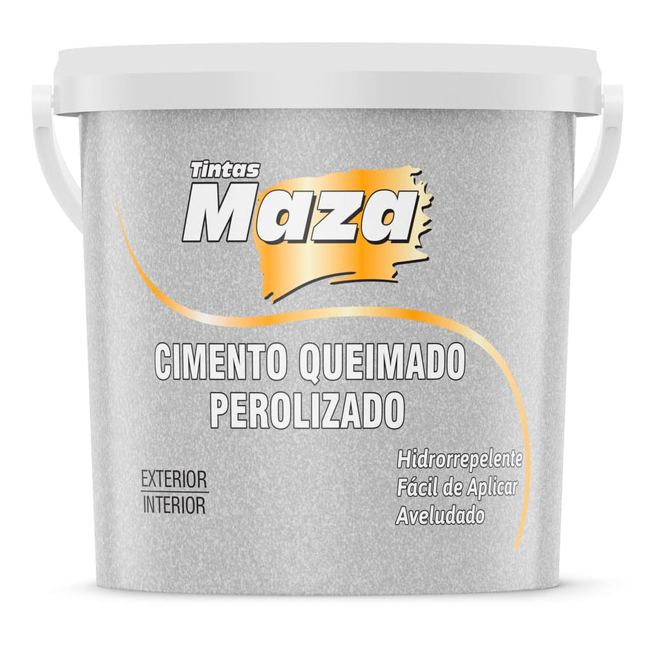 EFEITO CIMENTO QUEIMADO PEROLIZADO 3KG PRATA NOBRE