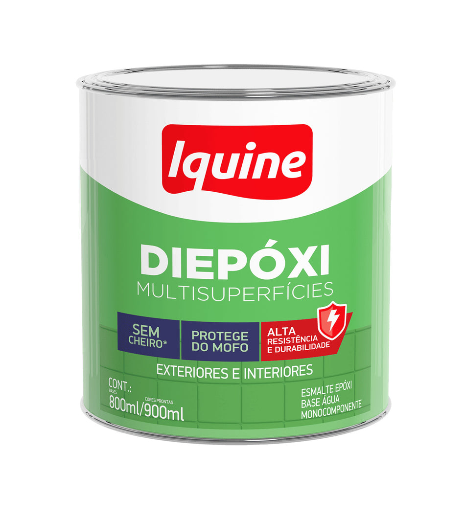 Epoxi Brilhante B.Agua 0,9L Branco - Multissuperficies Diepoxi