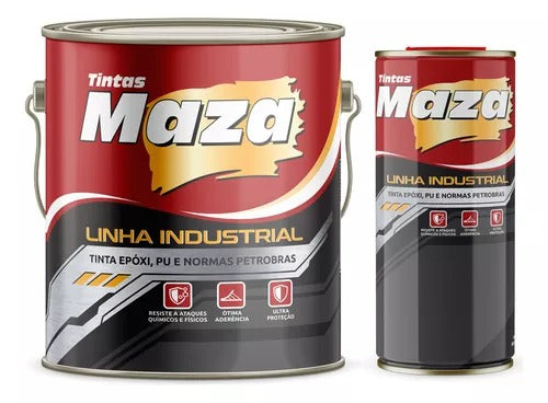 Epoxi Fosco 3,6L Preto Alcatrao De Hulha - Kit M265 Maza