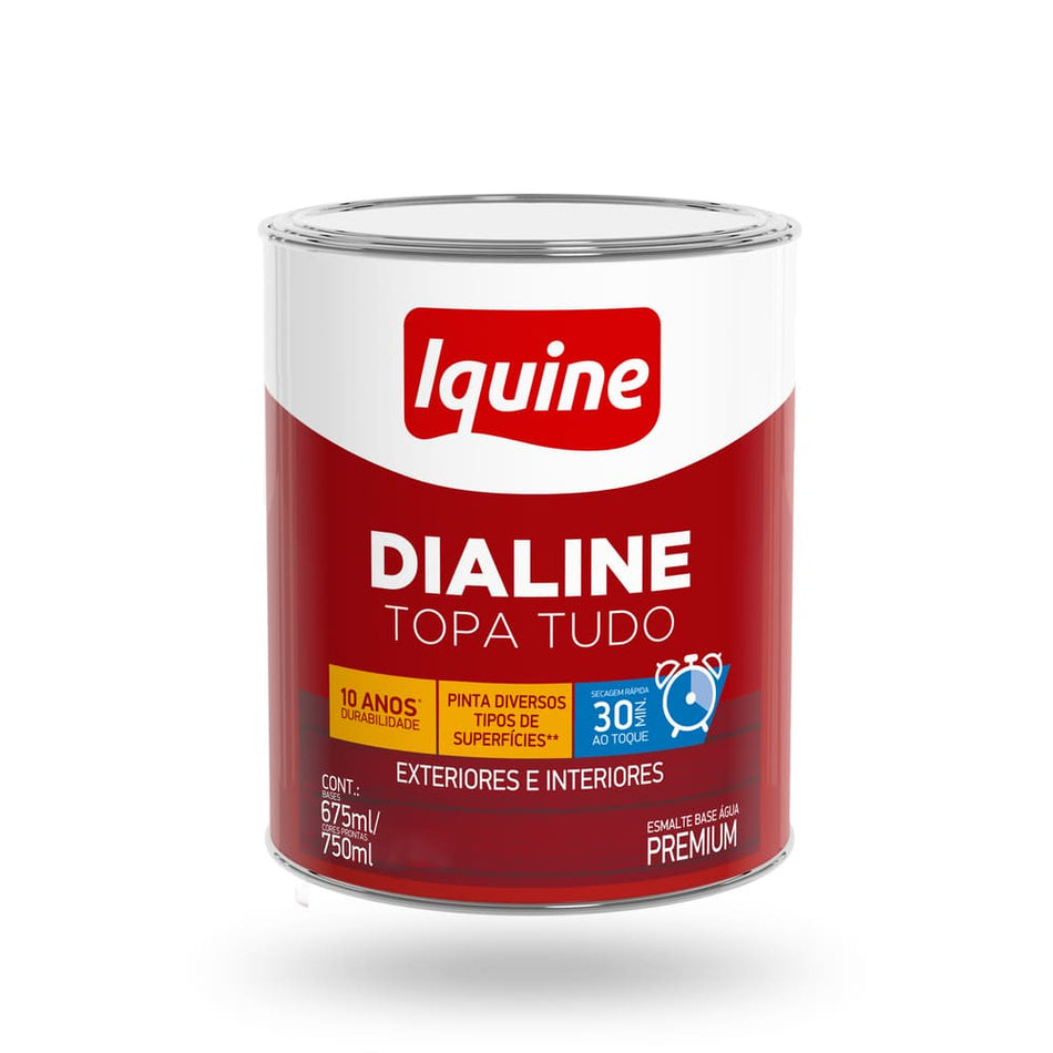 Esmalte Acetinado B.Agua 0,750L Gelo - Dialine Topa Tudo