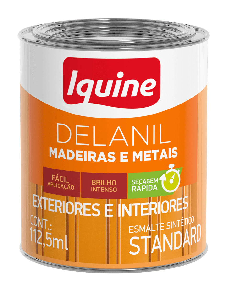 Esmalte Brilhante 0,1125L Vermelho - Delanil Madeiras E Metais