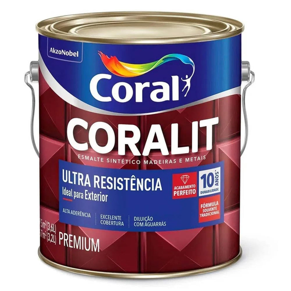Esmalte Premium Fosco Coralit Ultra Resistência 3,6L