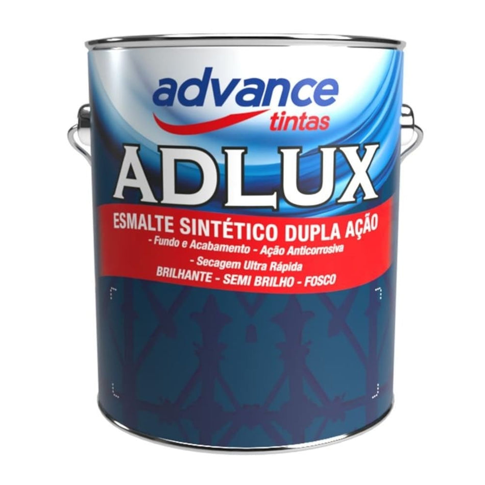 Esmalte Industrial Fosco 3,6L Preto Secagem Rapida Adlux 560