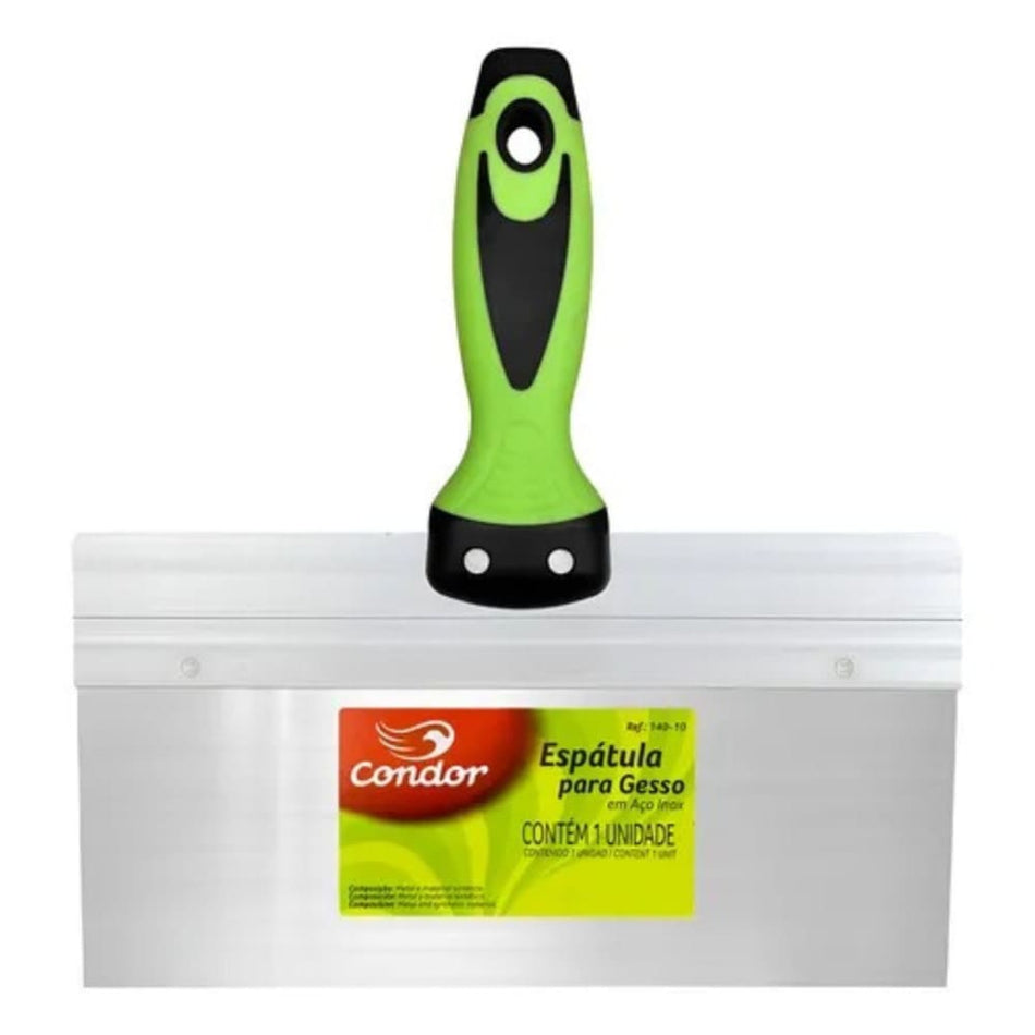 ESPATULA 25CM - 10" - ACO INOX P/DRYWALL - 140