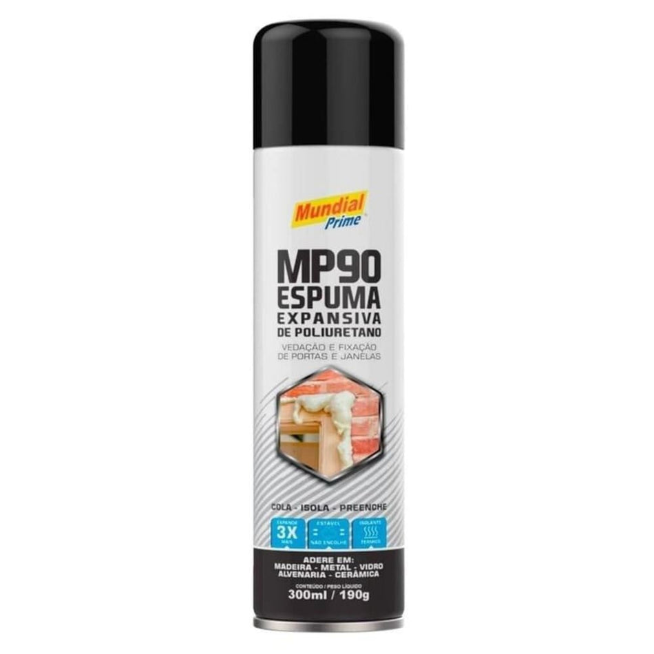 ESPUMA EXPANSIVA DE POLIURETANO - SPRAY 190G/300ML - MP90