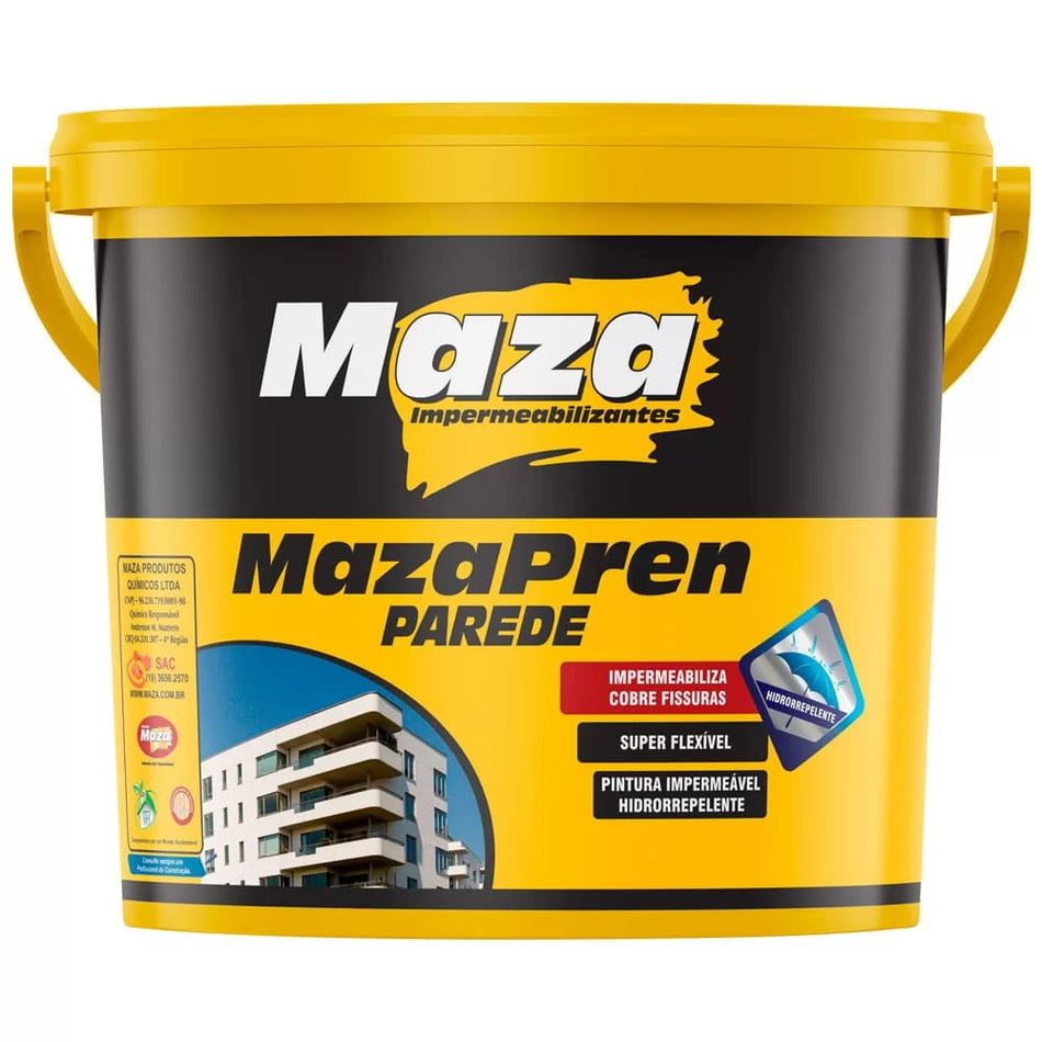 Fachada 18Kg Branco - Pintura Impermeabilizante Parede Maza