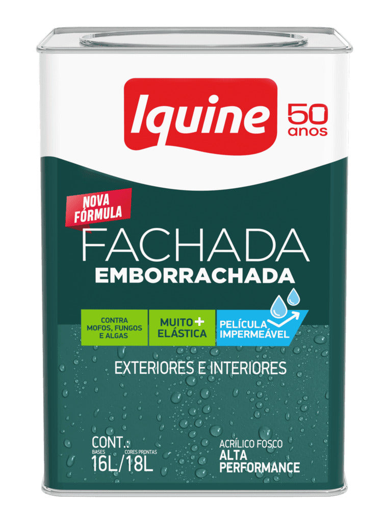 Fachada 18L Branco - Fachada Emborrachada