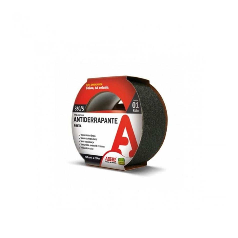 Fita Antiderrapante 50Mmx20M Preta - 860 Adere