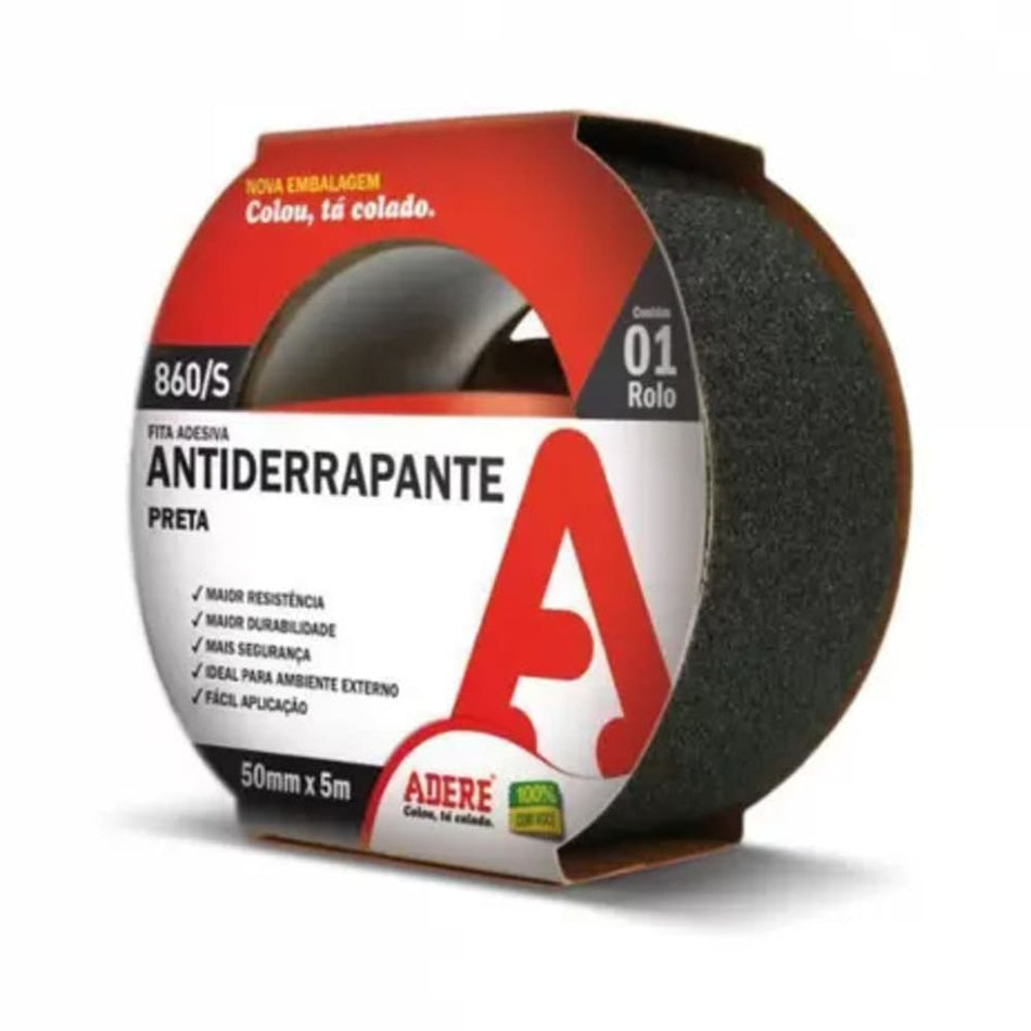 Fita Antiderrapante 50Mmx5M Preta - 860S Adere