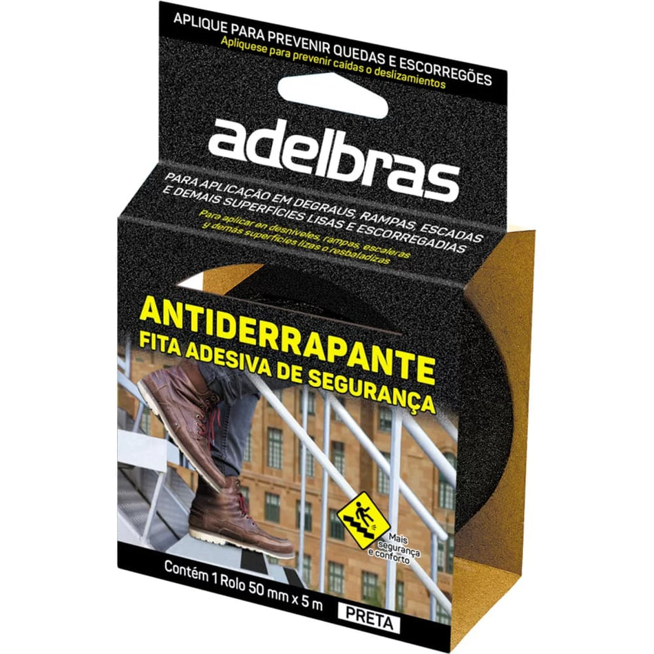 FITA ANTIDERRAPANTE 50MMx5M PRETA - 915