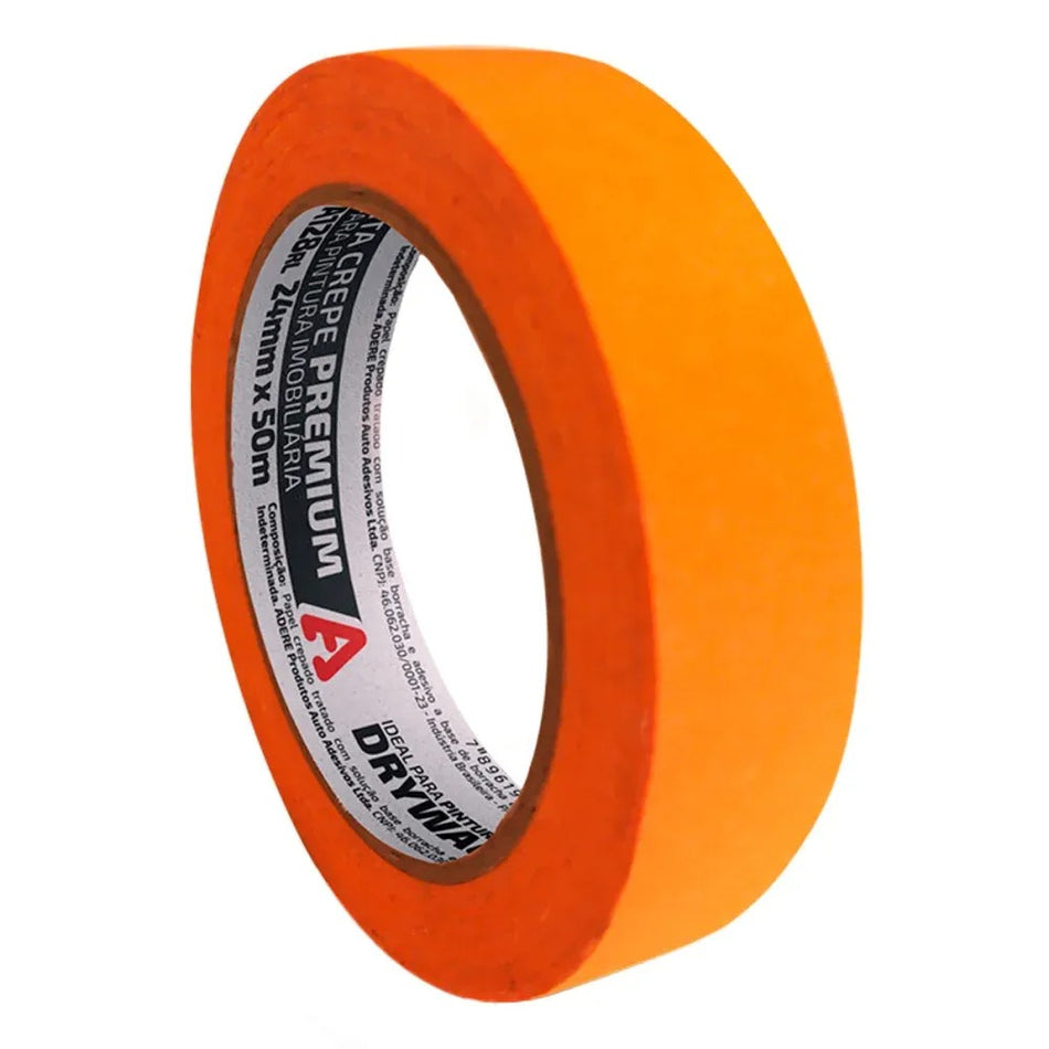 Fita Crepe 24Mmx50M - Laranja