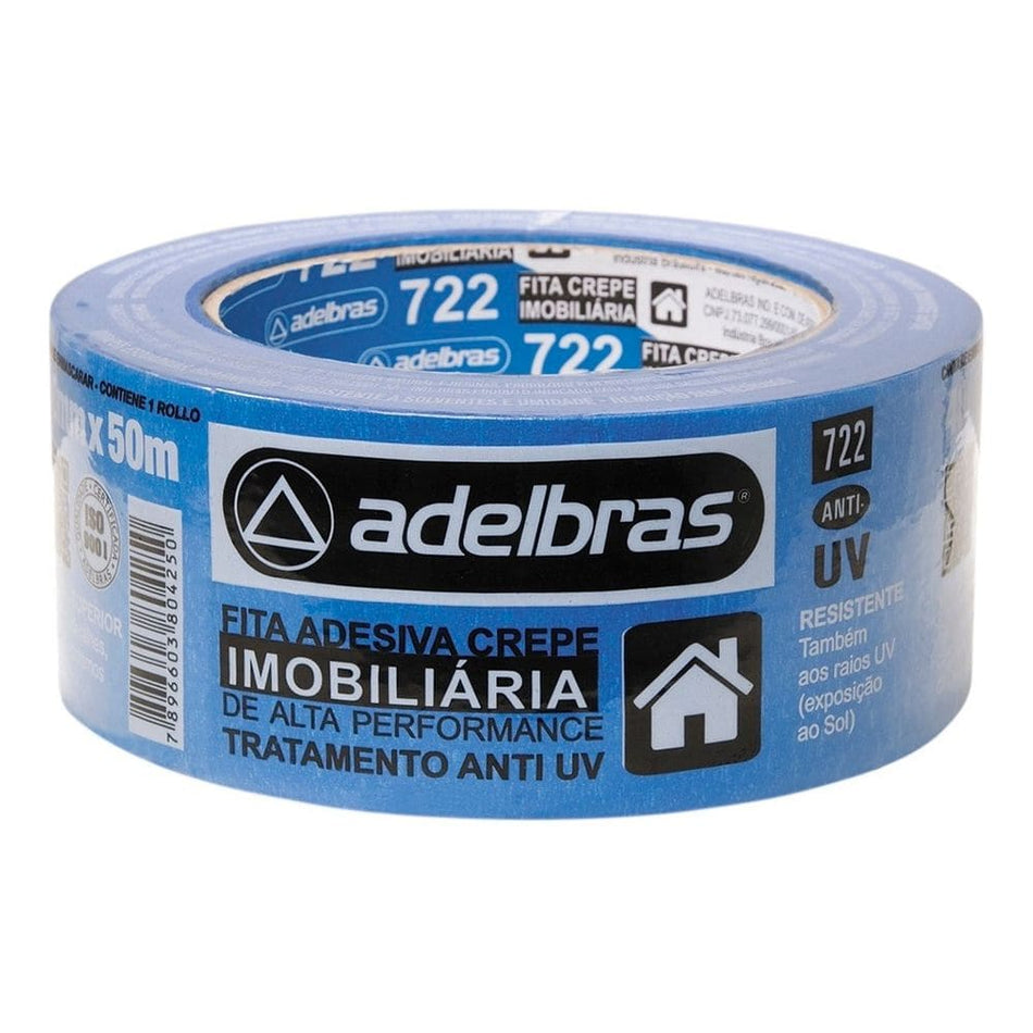 FITA CREPE 48MMx50M AZUL - ESPECIAL - 722