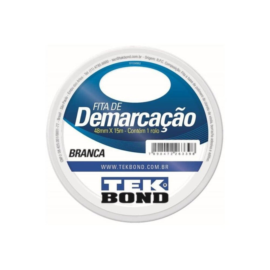 FITA DEMARCACAO SOLO 48X15 BRANCA SUPERTAPE