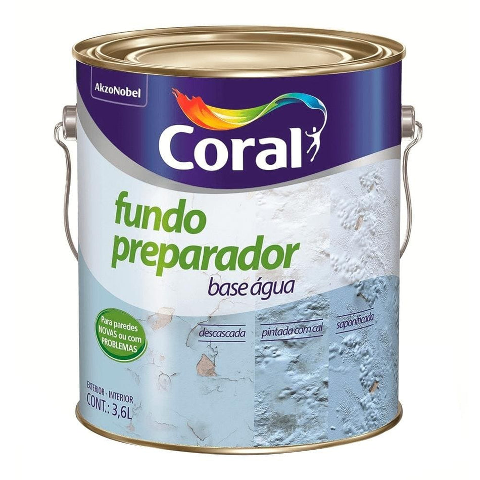 Fundo Preparador Parede Base Agua Coral 3,6L