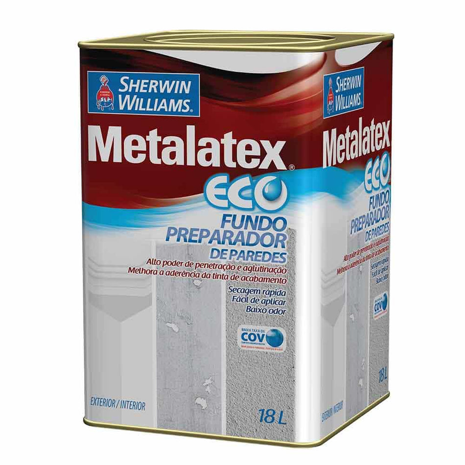 Fundo Preparador Parede Metalatex Eco Sherwin Williams 18L