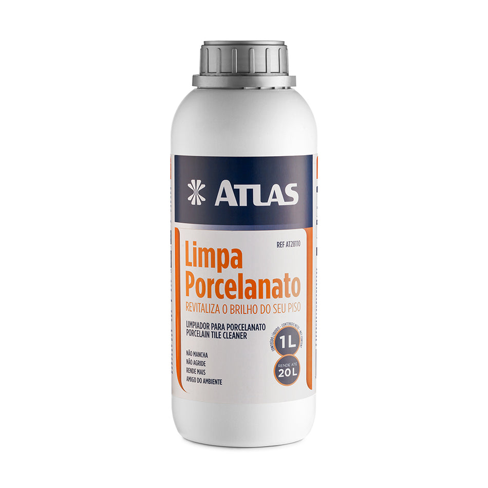 Limpa Porcelanato 1,0L Solução Alcalina Rende Até 20L Ref.At28110 Atlas