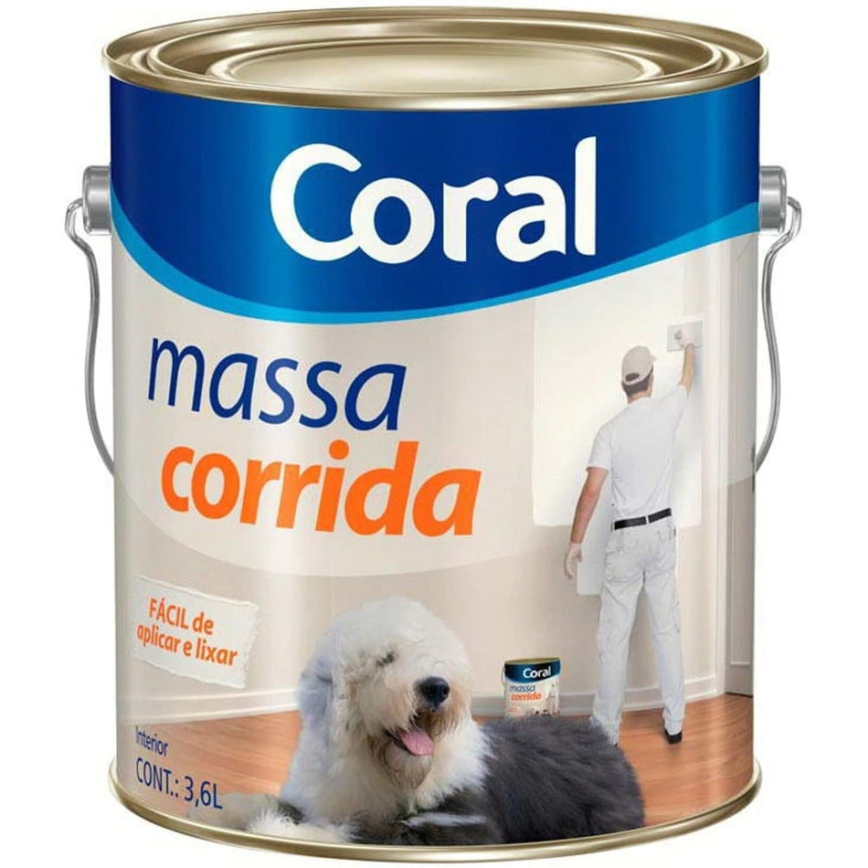 Massa Corrida Pva Coral Coral 3,6L