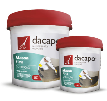 Massa Fina De Correcao Dacapo 20Kg