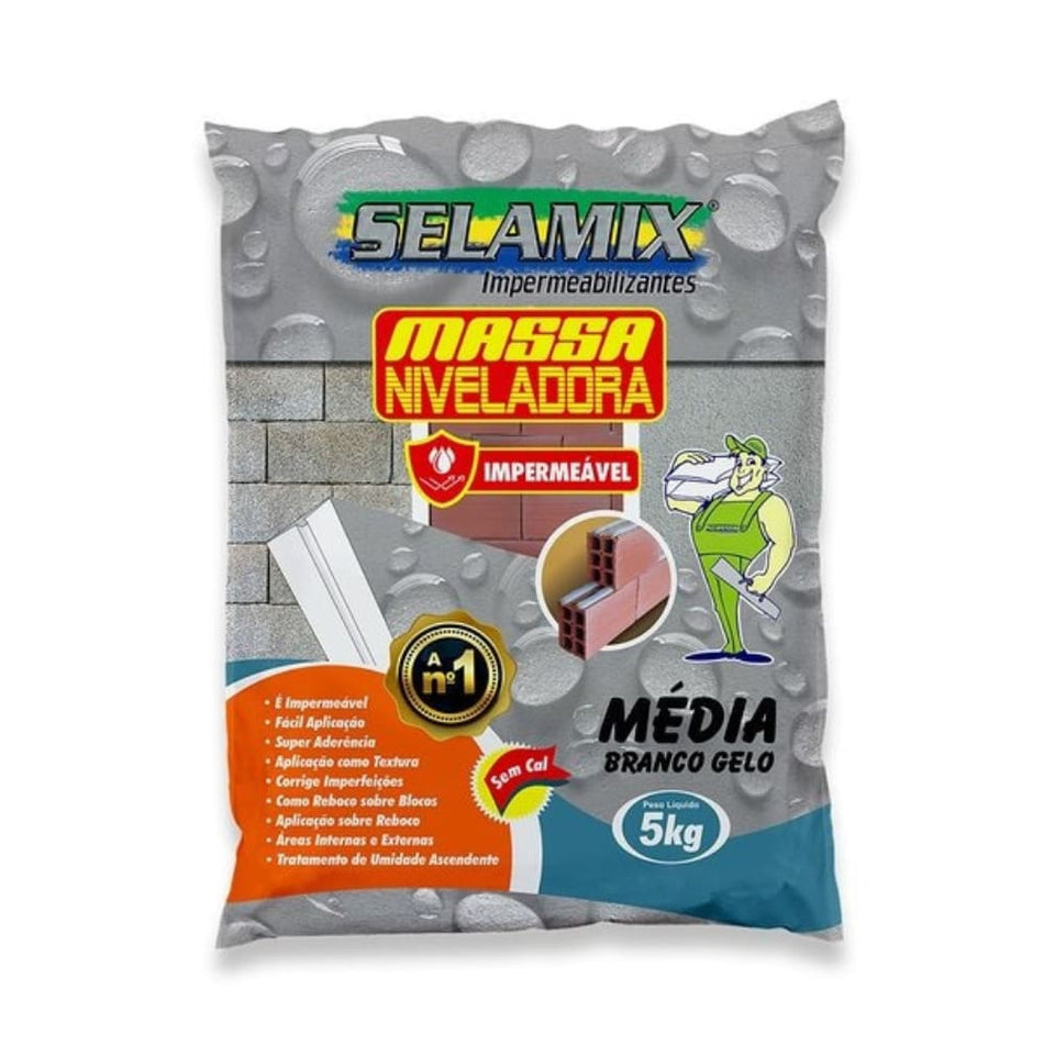 Massa Niveladora Selamix 5Kg Gelo