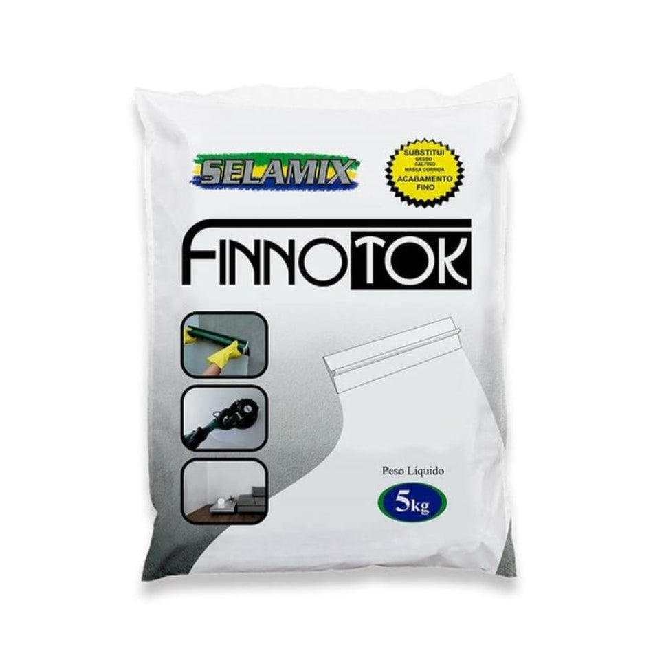 Massa para Acabamento Selamix 5Kg Finnotok Branco