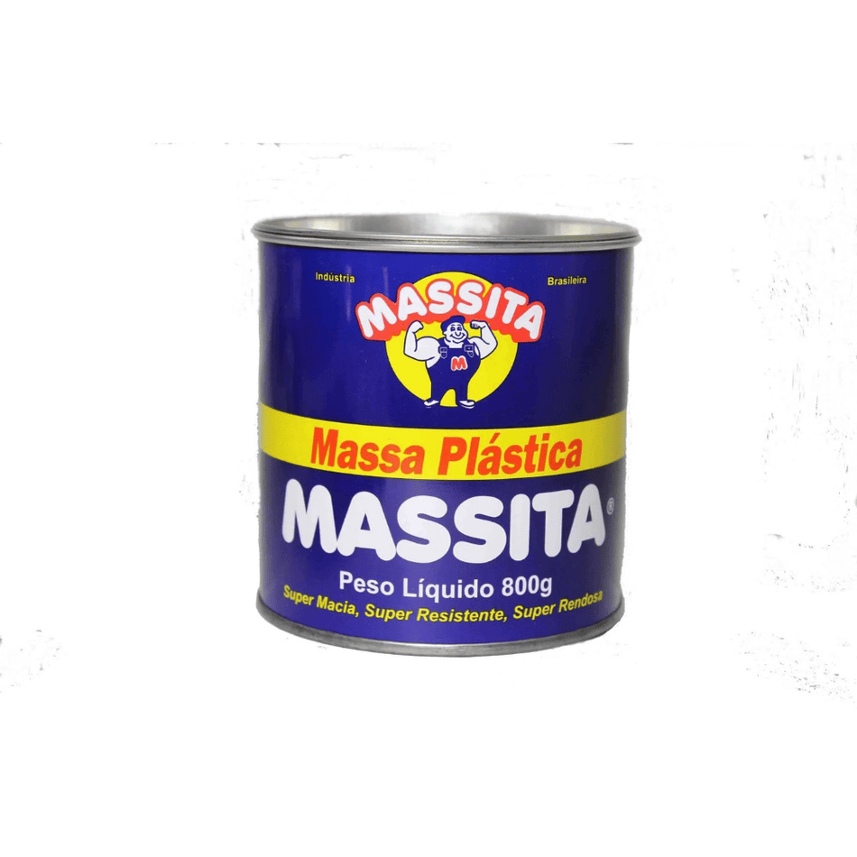 MASSA PLASTICA 800G CINZA