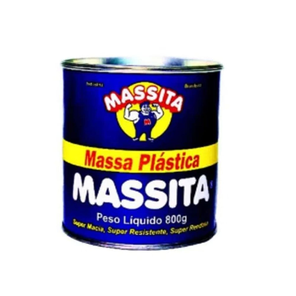 MASSA PLASTICA 800G PRETO