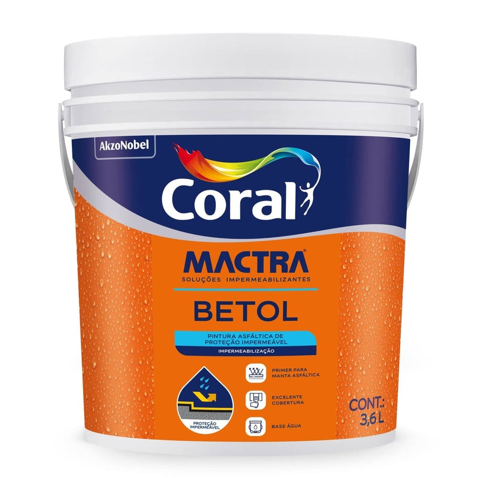 Primer para Colagem Manta Asfáltica 3,6L Betol Ecológico