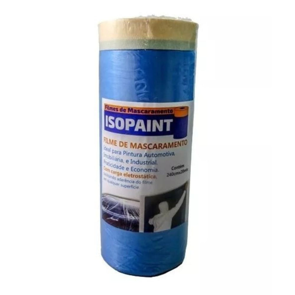 PROTECAO P/PINTURA 2,40x20M - FILME MASCARAMENTO ISOPAINT FITA AZUL 48MM